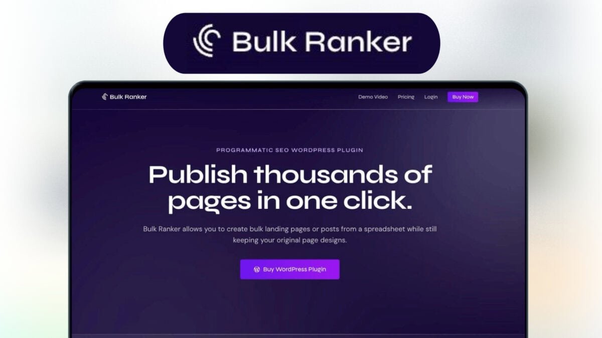 Bulk Ranker Lifetime Deal