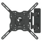 Amazon Basics Full Motion Articulating Tv Wall Mount, With Swivel And Tilt, for 26" to 55" Tvs And Flat Panels Up to 80 Lbs, Vesa Compatible, Black