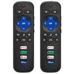 (Pack of 2) Replacement-Remote-Control for Roku-Tv,Compatible for Tcl Roku/Hisense Roku/Onn Roku/Philips Roku Smart Tvs(Not for Stick And Box)