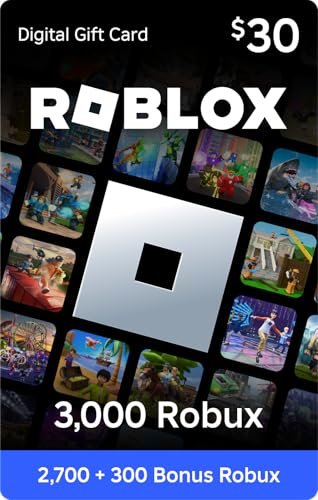 Roblox Digital Gift Card - 3,000 Robux [Includes Exclusive Virtual Item] [Online Game Code]