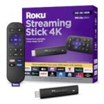 Roku Streaming Stick 4K | Portable Roku Streaming Device 4K/Hdr/Dolby Vision, Roku Voice Remote, Free & Live Tv