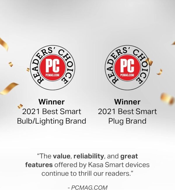 Kasa Smart Light Bulbs, Full Color Changing Dimmable Smart WiFi Bulbs Compatible with Alexa and Google Home, A19, 60 W 800 Lumens,2.4Ghz only, No Hub Required, 2-Pack (KL125P2), Multicolor