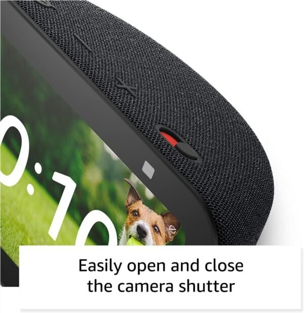 Like-New Amazon Echo Show 5 (newest model), Smart display with 2x the bass and clearer sound, Charcoal