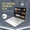 HP Stream 14" HD BrightView Laptop, Intel Celeron N4120, 16GB RAM, 416GB Storage (128GB eMMC + 288GB Docking Station Set), Intel UHD Graphics, 720p Camera, Wi-Fi, 1 Year Office 365, Win 11 S, Silver