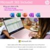 HP Ultralight 14 inch Laptop with Intel 4-Core Processor • with Microsoft 365 and Wireless Earbuds • 16GB RAM • 128GB External & 64GB Onboard & 1TB Cloud Storage • HD Display • Pink • Windows 11