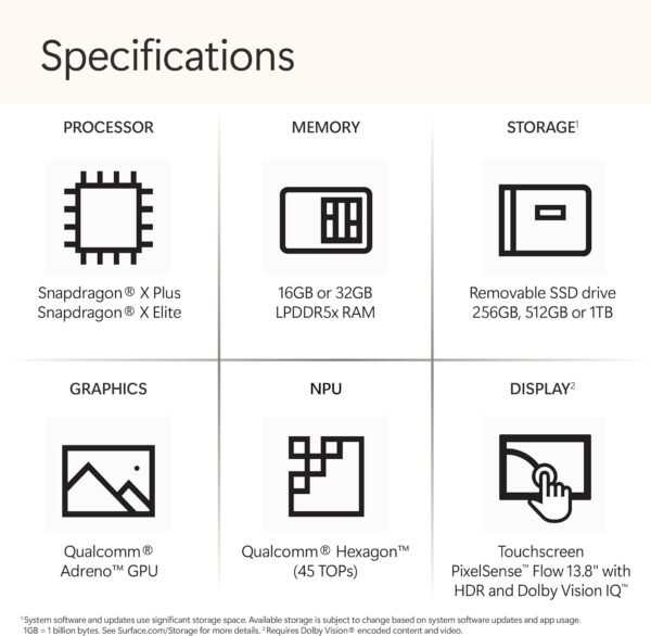 Microsoft Surface Laptop (2024), Windows 11 Copilot+ PC, 13.8" Touchscreen Display, Snapdragon X Plus (10 core), 16GB RAM, 512GB SSD Storage, Dune