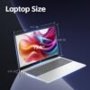 HP 15.6 inch Laptop, Intel i5 Processor Up to 4.4 GHz, 32GB RAM, 1TB SSD, HD Touch Screen, Intel Iris Xe Graphics, Windows 11 Home, Webcam, Wi-Fi, Bluetooth, Natural Silver, Alpacatec Accessories