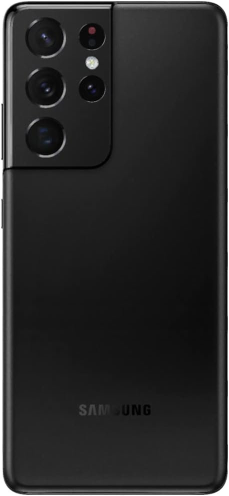 Samsung Galaxy S21 Ultra 5G, US Version, 128GB, Phantom Black - Unlocked (Renewed)