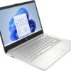 HP 14" HD Touchscreen Laptop, Windows 11, Intel Celeron Dual-Core Processor Up to 2.60GHz, 4GB RAM, 64GB SSD, Webcam, Dale Sliver (Renewed)
