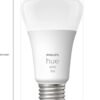 Philips Hue Smart 60W A19 LED Bulb - Soft Warm White Light - 4 Pack - 800LM - E26 - Indoor - Control with Hue App - Works with Alexa, Google Assistant and Apple Homekit