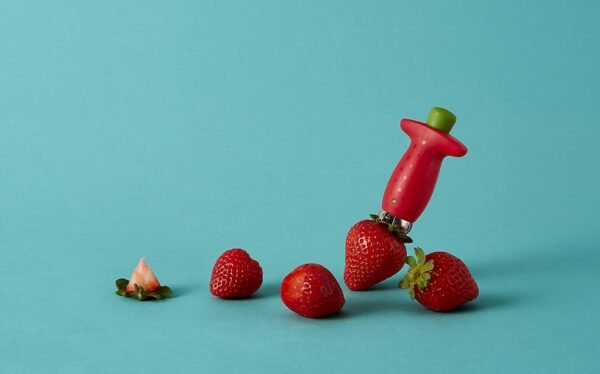 Chef'n Original Stem Gem Strawberry Huller, Red/Green -