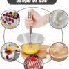 Stainless Steel Semi-Automatic Whisk, 2024 New Stainless Steel Egg Whisk Hand Push Rotary Whisk Blender, Hand Push Mixer Stirrer Tool for Cooking Kitchen Home Egg Milk (10in)