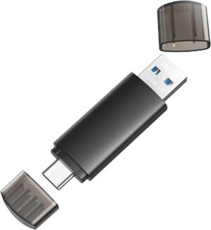 256GB USB C Flash Drive Dual USB 3.0 Flash Drive Type C + USB A Portable Type-C Flash Drive 2-in-1 USB-C Thumb Drive for Smartphone Tablet Computer Mac iPhone 15