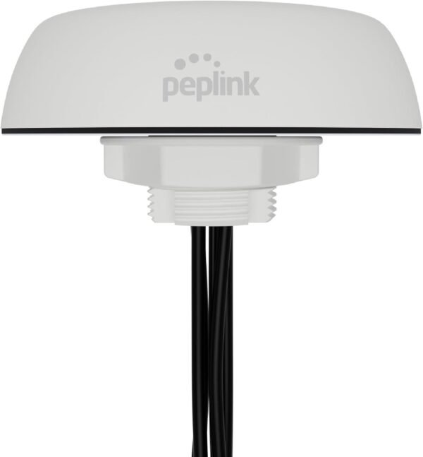 Peplink Cellular & WiFi Antenna Mobility 22G | 2x2 MIMO Cellular High Bandwidth Dual-Band Wi-Fi External Router Computer Networking Antenna System with Reliable GPS Receiver | 1 ft, White