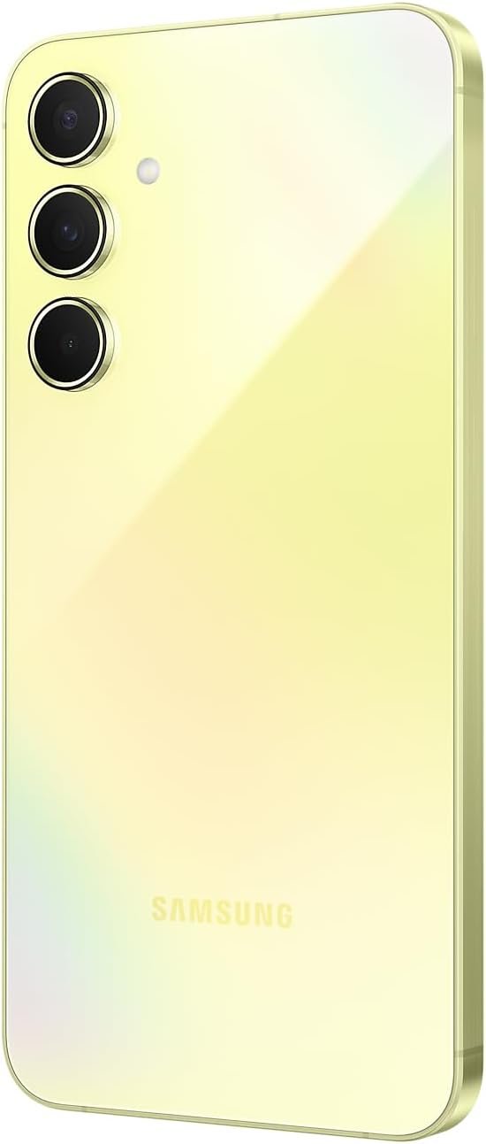 Samsung Galaxy A55 5G A556E 128GB Dual-SIM GSM Unlocked Android Smartphone (Latin Variant/US Compatible LTE) - Awesome Lemon