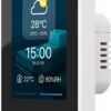 SONOFF Smart Switch, 2-Switch Panel Home Control, WiFi Smart Scene Wall Switch with Touchscreen, Smart Temperature Function, Lights Control, Compatible with Alexa and Google Home, NSPanel (1, White)