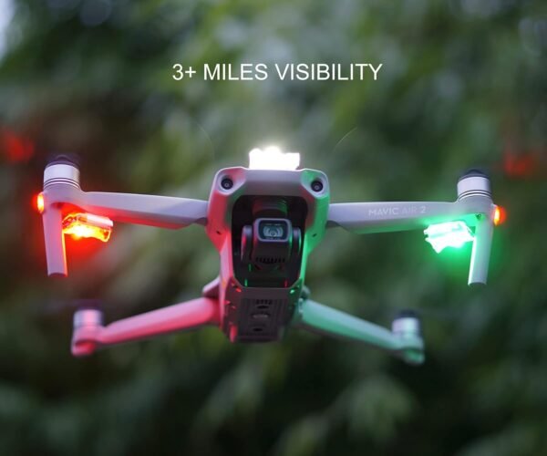 Drone Strobe Light, Anti Collision Light for FAA Drone Night Flying, Fits DJI Mini 3 Pro/Mini 4 Pro/Mini 2/Air 3/Air 3S/Mavic 3/Mavic 2/Avata/Neo/Flip(1pc pack)