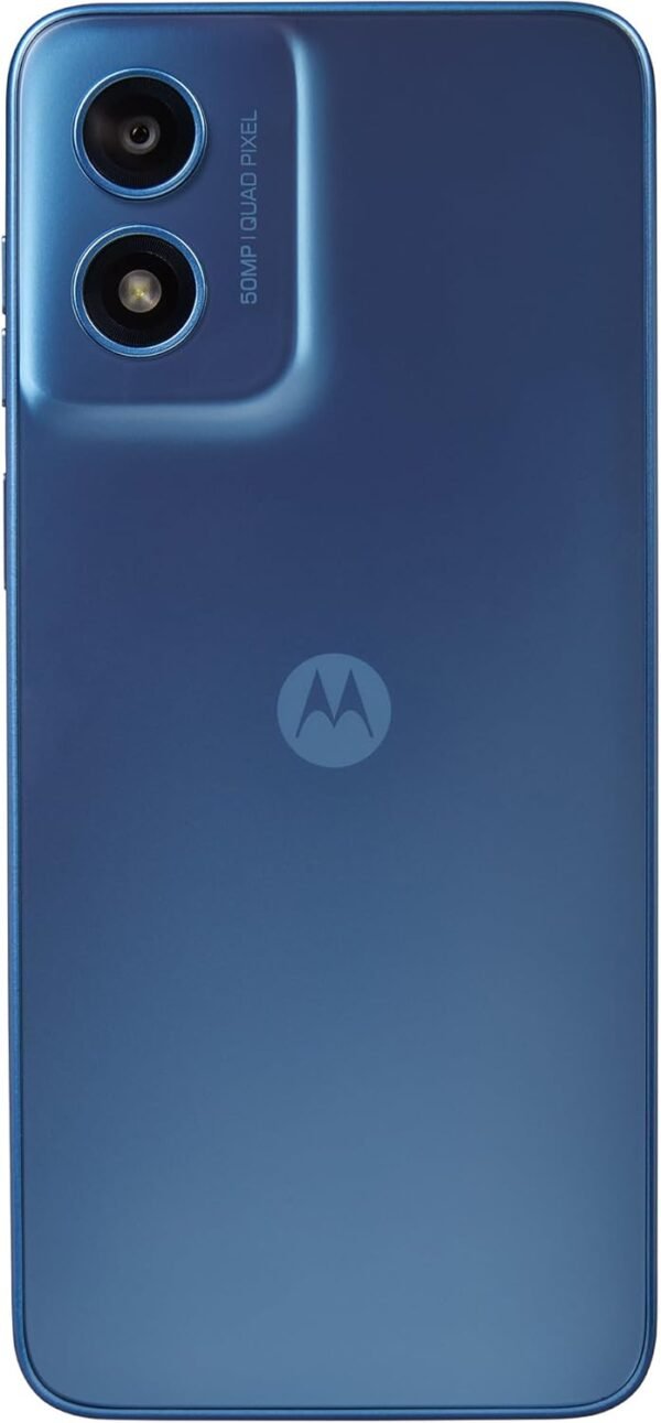 Tracfone | Motorola Moto g Play 2024 | Locked | 64GB | 5000mAh Battery | 50MP Quad Pixel Camera | 6.5-in. HD+ 90Hz Display | Sapphire Blue