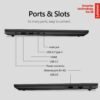Lenovo V15 Business Laptop Computer, 15.6" FHD Display, Intel Dual-Core CPU, 16GB DDR4 RAM, 256GB PCIe SSD, WiFi 6, Bluetooth 5.2, RJ-45, Type-C, HDMI, Numeric Keypad, Black, Windows 11 Pro, Tichang