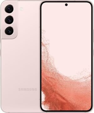 SAMSUNG Galaxy S22 Smartphone, Android Cell Phone, 128GB, 8K Camera & Video, Brightest Display, Long Battery Life, Fast 4nm Processor - T-Mobile (Pink Gold) (Renewed)