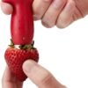 Chef'n Original Stem Gem Strawberry Huller, Red/Green -