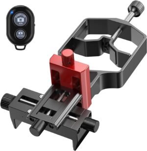 tridaptor - Universal Phone Scope Digiscoping Adapter|High-Precision XYZ Metal Telescope Mount 3-Axis Smartphone Holder for Spotting Scope Monocular Binos|Fits All Cell Phone Camera/Max 2.4" Eyepiece
