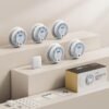 X-Sense Smart Smoke Detector Carbon Monoxide Detector Combo, Battery-Operated (Not AC Hardwired) Interconnected Combination Smoke Carbon Monoxide Detector, 5 Detectors with 1 Base Station, SC07-MR51