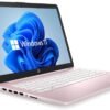 HP 14" HD Laptop, Windows 11, Intel Celeron Dual-Core Processor Up to 2.60GHz, 4GB RAM, 64GB SSD, Webcam, Dale Pink (Renewed)