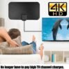 Digital TV Antenna for Smart TV,360°Reception,Support 4K 1080p Smart Television,Detachable Signal Amplifier-Signal Booster-HDTV Antenna 10ft Coaxial HDTV Cable, Portable Antenna Indoor