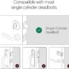 August Home, Silver Wi-Fi Connected Smart Keyless Entry Door Lock, Electronic Door Lock Fits Your Existing Deadbolt in Minutes, ‎ ‎AUG-SL05-M01-S01