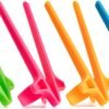 SNACTIV LITE Finger Chopsticks for Gamers 4PC NEON Bundle - As Seen on Shark Tank! The Official Snacking Tool of the Future - Enjoy Snacks and Chips with Ease - Innovative Gaming Snacking Solution