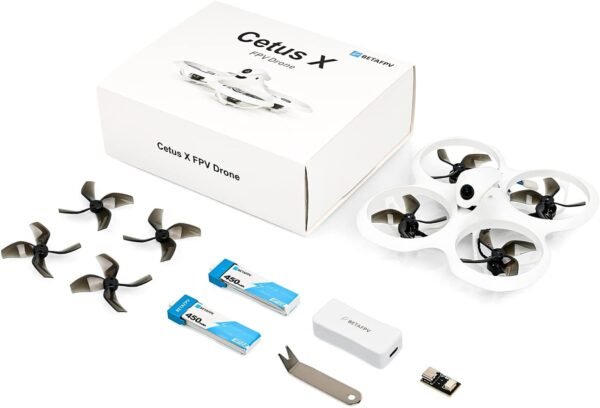 BETAFPV Betaflight ELRS Cetus X 2S Brushelss Drone with C04 FPV Camera VTX Module F4 2S 15A Flight Controller 1103 11000KV Motor, Supported 2S Power for Beginners to Fly Faster Further