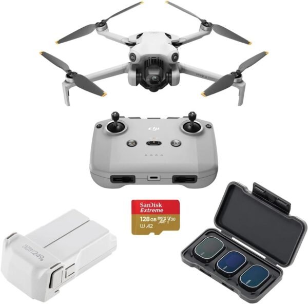 DJI Mini 4 Pro Drone with RC-N2 Controller, 4K/60fps HDR DJI Mini 4 Pro Drone with RC-N2 Controller, 4K/60fps HDR Video; Smart Return to Home, Bundle