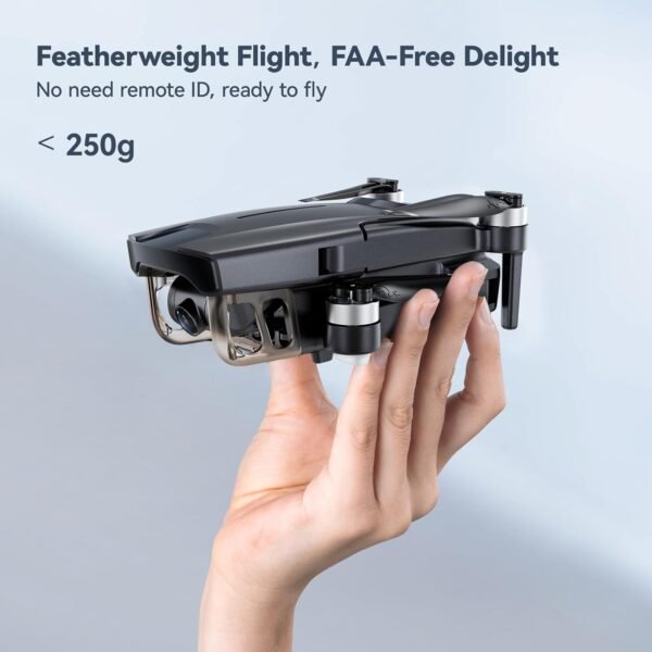 Ruko F11MINI Drone with Camera 4K, Under 250g, 60 Mins Flight with 2 batteries, 5GHz Transmission, GPS Auto Return, Brushless Motor, Foldable and Lightweight, FPV Quadcopter for Beginner, Adults