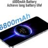 Unlocked Cell Phone Pova5 Pro Smartphone 8GB+256GB Android Phone 24MP+50MP Camera 6800mAh Battery 6.82-inch HD Screen Mobile Phone 5G Dual SIM (White)