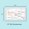 Skylight Calendar: 15 inch Digital Calendar & Chore Chart, Smart Touchscreen Interactive Display for Family Schedules - Wall Mount Included
