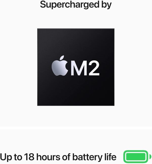Apple 2022 MacBook Air Laptop with M2 chip: Built for Apple Intelligence, 13.6-inch Liquid Retina Display, 16GB RAM, 256GB SSD Storage, Backlit Keyboard, 1080p FaceTime HD Camera; Silver