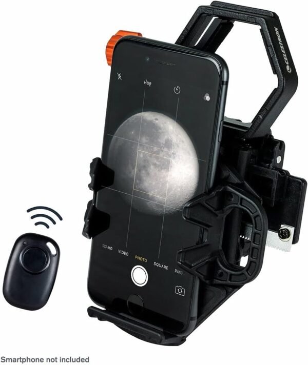 Celestron - NexGo DX Kit - Universal Smartphone Adapter - Digiscoping Smartphone Adapter - Bonus Bluetooth Shutter Release Remote