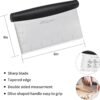 ALLTOP Bench Scraper & Chopper for Kitchen - Ideal Baking Essential Utensil,Stainless Steel Pastry/Dough/Food Cutter Tool for Cake Pizza Bread,Grilling,Cooking - 1 Pack