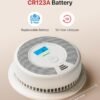 X-Sense Smart Smoke Detector Carbon Monoxide Detector Combo, Battery-Operated (Not AC Hardwired) Interconnected Combination Smoke Carbon Monoxide Detector, 5 Detectors with 1 Base Station, SC07-MR51