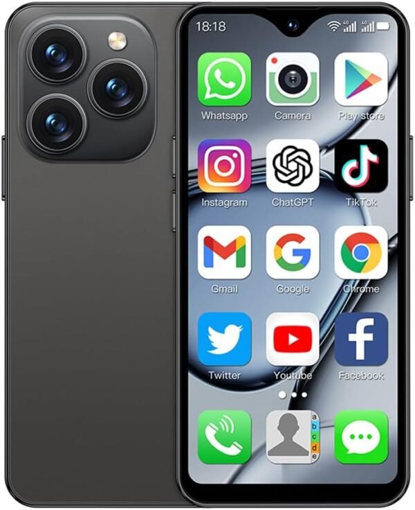 Mini 4G Smartphone Unlocked, 4.3 Inch Full Screen Dual Sim Quad Core Mini Phone Premium Child Phone Small Smartphone Student Pocket Cellphone, 2+16GB (Metallic Black)