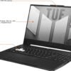 ASUS TUF Dash F15 Gaming Laptop (15.6" 144Hz, Geforce RTX 3070 8GB (Beat RTX 4060), 64GB DDR5 RAM, 2TB PCle SSD, Intel 12th Gen i7-12650H), Thunderbolt 4, Backlit KB, IST Hub, Win 11 Home, Black