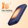 Hand Warmers Rechargeable 2 Pack with Gift Box, Portable Electric Hand Warmer with LED Display Battery and Temperature, Fast Heating, for Men, Women, Hunting Camping