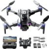 Drone with 4K Camera for Adult Beginners Kids, Brushless, Foldable Remote Control Quadcopter with FPV Live Video, Gestures Selfie, Altitude Hold, One Key Take Off/Landing, 3D Flips, Headless Mode
