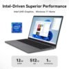 Windows 11 Slim Student Laptop: 15.6" Full HD | 512GB SSD | 12GB DDR4 RAM | Intel Jasper Lake N5095 | Numeric Keypad | Wi-Fi 6 | AMD Radeon Graphics | Business and Fun (2024)