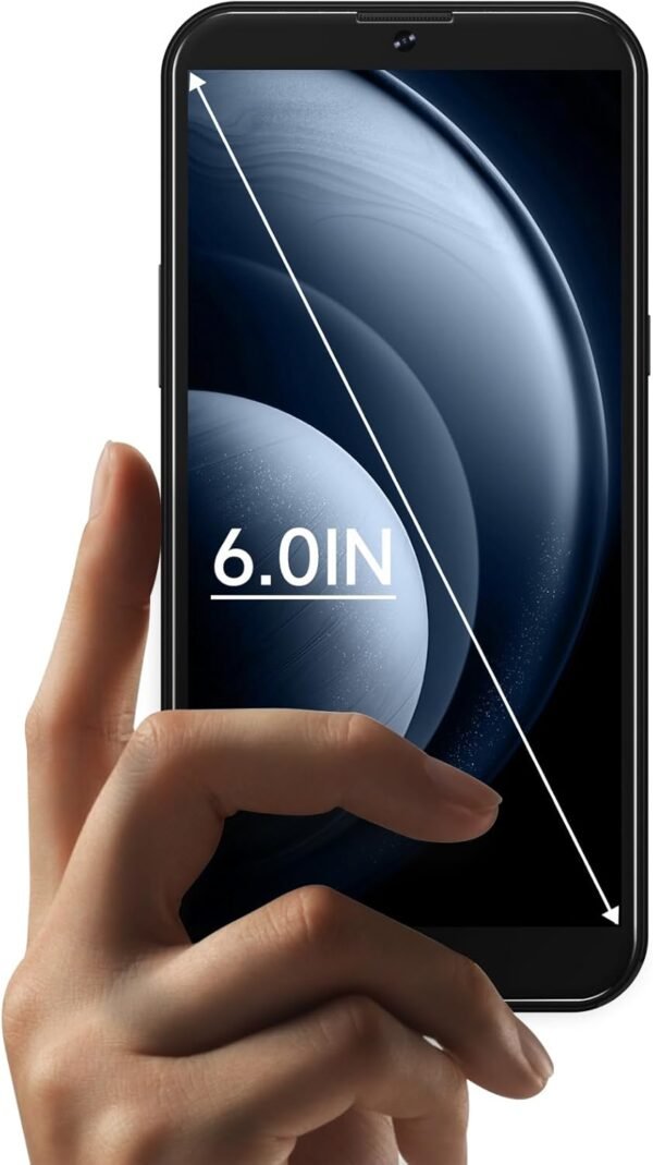 X3 2025 New Cheap 4G LTE GSM Unlocked Android Phones 6.0” Cell Phone 3000mAh Android Phone 8MP Smartphone 16GB Dual SIM Face Unlocked (Black)