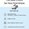 DJI Mini 4K Drone with 4K UHD Camera with 64GB MicroSDXC Memory Card Bundle