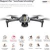 Drone with Camera 1080P HD, FPV Camera Drone for 14+ Kids Adults, 150° Adjustable Lens Foldable RC Quadcopter Drones, Brushless Motors, Night Vision, Shock Absorbing, Obstacle Avoidance, 3 Batteries