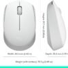 Logitech M170 Wireless Mouse for PC, Mac, Laptop, 2.4 GHz with USB Mini Receiver, Optical Tracking, 12-Months Battery Life, Ambidextrous - Off White