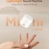 Dreamegg Portable White Noise Machine - Travel Sound Machine for Sleep, Features Powerful Battery, Egg-Sized, 16 Nature Sounds, Timer, Sound Machine for Baby Adults Office Privacy Home Gift